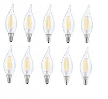 Elegant Lighting E12LED116-10PK - LED E12 CANDELABRA, FLAME TIP, 3000K, 300 degree, CRI80, ES, UL, 6W, 60W EQUIVALENT, 15000HRS