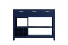 Elegant Lighting KD0248BL - Kitchen Island 3Dw 48''Wx26''Dx36''H blue