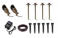 Elegant Lighting KIT10204 - Aera cast brass landscape lighting full starter pack of 6 kit 2