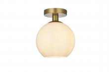 Elegant Lighting LD2205SG - BAXTER Flush D7.9"H9.3"L1 Satin Gold W