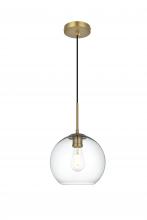 Elegant Lighting LD2212SG - BAXTER Hang D9.8"H9.9"L1 Satin Gold CL