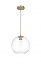 Elegant Lighting LD2224SG - BAXTER Hang D11.8"H11.8"L1 Satin Gold CL