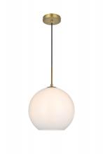 Elegant Lighting LD2225SG - BAXTER Hang D11.8"H11.8"L1 Satin Gold W