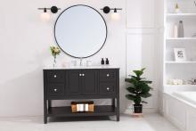 Elegant Lighting LD2303BK - Collier 1 light Black and Frosted white glass right Wall sconce