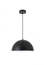Elegant Lighting LD4023D14BK - Forte 1 light black Pendant