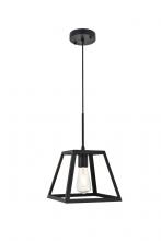 Elegant Lighting LD4061D10BK - Resolute 1 light black Pendant