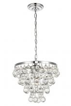 Elegant Lighting LD5016D13C - Kora Collection Pendant D13 H10.9 Lt:3 Chrome Finish
