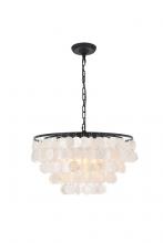Elegant Lighting LD5050D20BK - Selene 4 light Black Pendant
