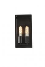 Elegant Lighting LD7055W6BK - Voir 2 lights wall sconce in black