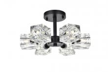Elegant Lighting LD920F14BK - Lyra 14 inch Flush Mount in Black