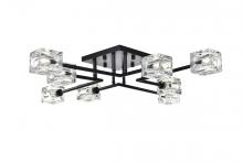 Elegant Lighting LD920F32BK - Lyra 32 inch Flush Mount in Black