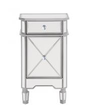 Elegant Lighting MF6-1006S - Vanity Table 42 in. x 18 in. x 31 in. in silver paint