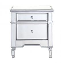Elegant Lighting MF6-1016S - 1 Door Cabinet 24 in. x 16 in. x 27 in. in silver paint