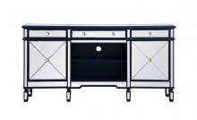 Elegant Lighting MF61072BL - Contempo 72 in. mirrored credenza in blue