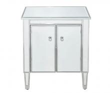 Elegant Lighting MF72020 - Cabinet 2 doors 24in. W x 16in. D x 26in. H in antique silver paint