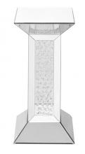 Elegant Lighting MF91015 - 12 inch Crystal End Table in Clear Mirror Finish