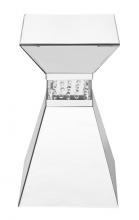 Elegant Lighting MF91019 - 12 inch Crystal End Table in Clear Mirror Finish
