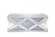 Elegant Lighting MF92010 - 47.5 inch Rectangle Crystal Coffee Table Clear Royal Cut Crystal