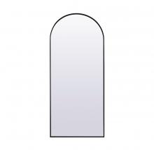 Elegant Lighting MR1A3276BLK - Metal Frame Arch Full Length Mirror 32x76 Inch in Black