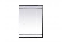 Elegant Lighting MR3A3040BLK - French Panel Wall Mirror 30x40 Inch In Black