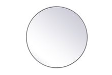 Elegant Lighting MR4041GR - Metal frame round mirror 36 inch Grey