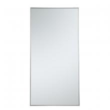 Elegant Lighting MR43672S - Metal frame rectangle mirror 36 inch in silver