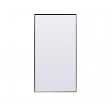 Elegant Lighting MR4FL3672BK - Metal Frame Rectangle Full Length Mirror 36x72 Inch in Black