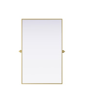 Elegant Lighting MR6H4830BRA - Amoura 48x30 Pivot Mirror in Brass
