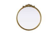 Elegant Lighting MR7G30AB - Naomi Vintage Resin Mirror 30x32 in Antique Brass