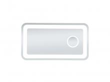 Elegant Lighting MRE52036 - Lux 20in x 36in Hardwired LED mirror with magnifier & color changing temperature 3000K/4200K/6000K