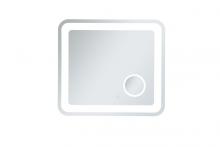 Elegant Lighting MRE52730 - Lux 27in x 30in Hardwired LED mirror with magnifier & color changing temperature 3000K/4200K/6000K