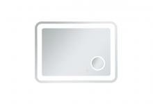 Elegant Lighting MRE52736 - Lux 27in x 36in Hardwired LED mirror with magnifier & color changing temperature 3000K/4200K/6000K
