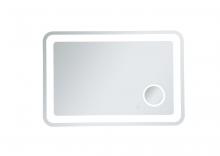 Elegant Lighting MRE52740 - Lux 27in x 40in Hardwired LED mirror with magnifier and color changing temperature