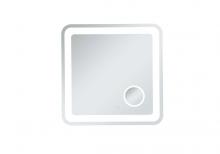 Elegant Lighting MRE53030 - Lux 30in x 30in Hardwired LED mirror with magnifier and color changing temperature