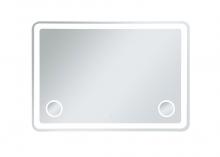 Elegant Lighting MRE54260 - Lux 42inx60in Hardwired LED mirror with magnifier and color changing temperature 3000K/4200K/6000K