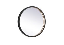 Elegant Lighting MRE6018BK - Pier 18 inch LED mirror with adjustable color temperature 3000K/4200K/6400K in black
