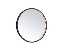Elegant Lighting MRE6024BK - Pier 24 inch LED mirror with adjustable color temperature 3000K/4200K/6400K in black