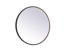 Elegant Lighting MRE6032BK - Pier 32 inch LED mirror with adjustable color temperature 3000K/4200K/6400K in black