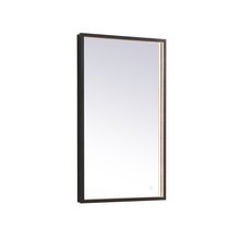 Elegant Lighting MRE6045BK - Pier 45 inch LED mirror with adjustable color temperature 3000K/4200K/6400K in black