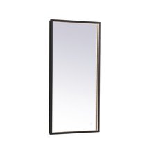 Elegant Lighting MRE6048BK - Pier 48 inch LED mirror with adjustable color temperature 3000K/4200K/6400K in black