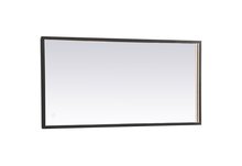 Elegant Lighting MRE62030BK - Pier 20x30 inch LED mirror with adjustable color temperature 3000K/4200K/6400K in black