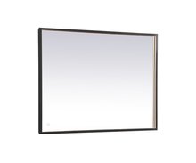 Elegant Lighting MRE63030BK - Pier 30x30 inch LED mirror with adjustable color temperature 3000K/4200K/6400K in black