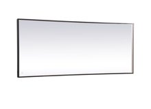 Elegant Lighting MRE63072BK - Pier 30x72 inch LED mirror with adjustable color temperature 3000K/4200K/6400K in black