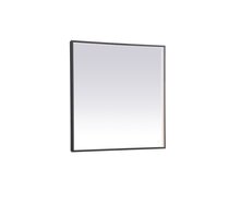 Elegant Lighting MRE63636BK - Pier 36x36 inch LED mirror with adjustable color temperature 3000K/4200K/6400K in black