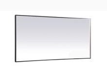 Elegant Lighting MRE63672BK - Pier 36x72 inch LED mirror with adjustable color temperature 3000K/4200K/6400K in black