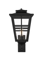 Elegant Lighting OD303W24BK - Macon 12 inch Outdoor Wall sconce in Black
