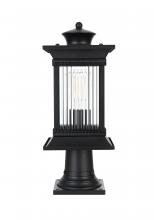 Elegant Lighting OD316P19BK - Collins 7 inch Outdoor Pendant in Black