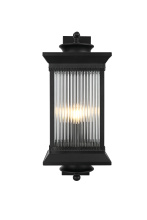 Elegant Lighting OD316W24BK - Wall sconce W9.5"E11.5" H23.5"  L3 Black (1Box)