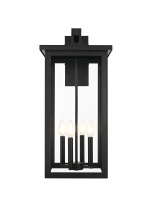 Elegant Lighting OD324W26BK - Venango 12 inch Outdoor Wall sconce in Black