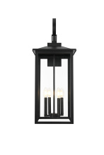 Elegant Lighting OD325W31BK - Carisle 12 inch Outdoor Wall sconce in Black